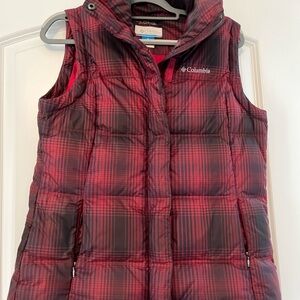 Columbia Red and Black Plaid Jacket
